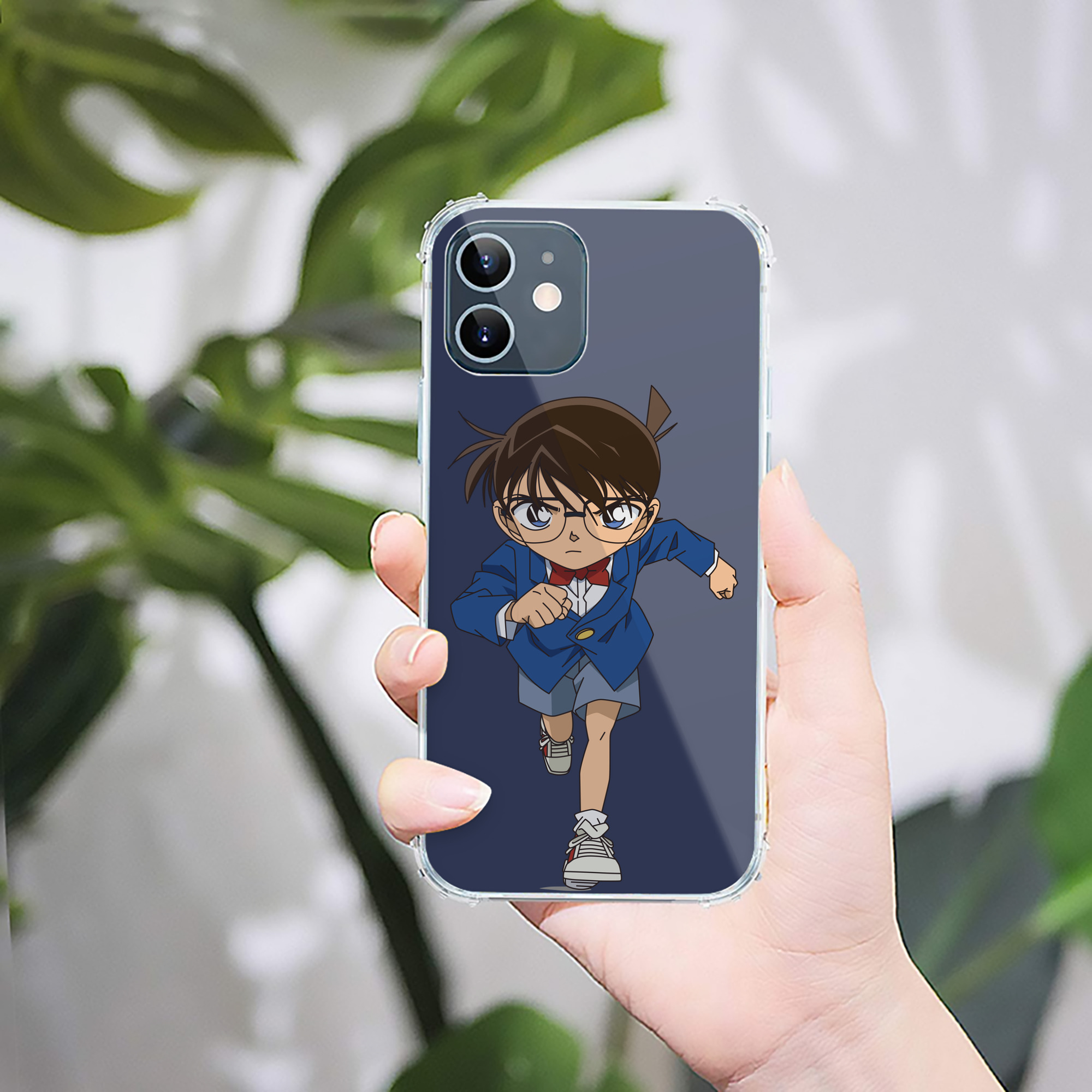 （画像用） 名探偵コナン 江戸川 コナン Detective Conan Conan Edogawa 【iPhone 12シリーズ対応】透明スマホケース（クリアソフトケース）